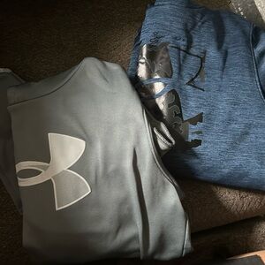 Lot of two under armour youth XL pullover hoodies